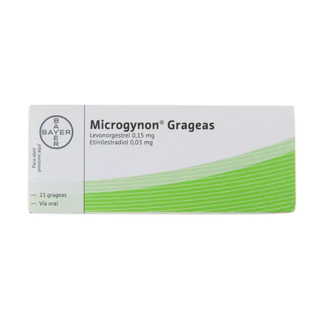 MICROGYNON LEVONORGESTREL / ETINILESTRADIOL 21 GRAGEAS