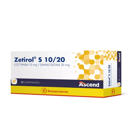 ZETIROL (B) EZETIMIBA / SIMVASTATINA 10/20 28 COMPRIMIDOS