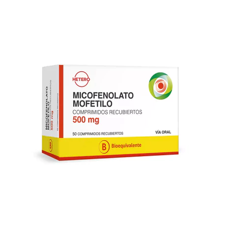 MICOFENOLATO MOFETILO (B) 500MG 50 COMPRIMIDOS RECUBIERTOS