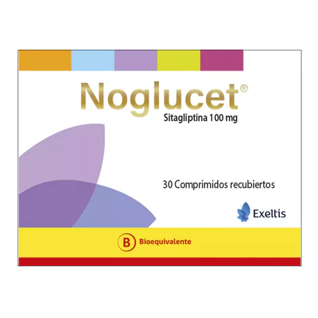 NOGLUCET (B) SITAGLIPTINA 100MG 30 COMPRIMIDOS RECUBIERTOS