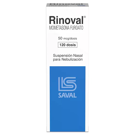 RINOVAL MOMETASONA 50MCG NEBULIZACIÓN NASAL 120 DOSIS