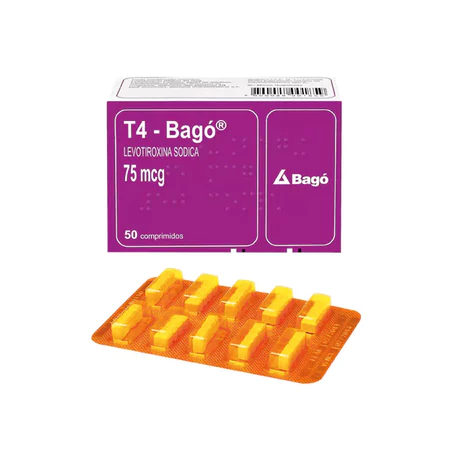 T4 - BAGÓ (B) LEVOTIROXINA 75MCG 50 COMPRIMIDOS FLEXIDOSIS