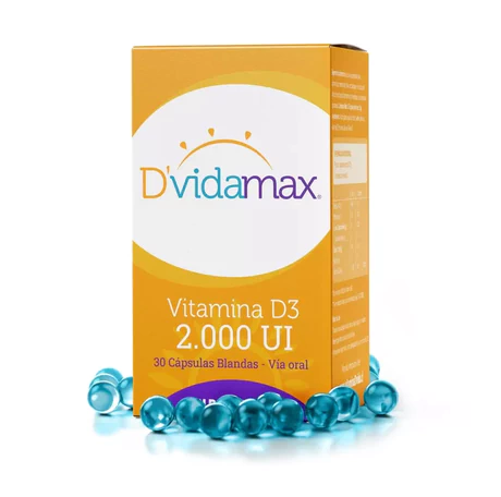 DVIDA MAX VITAMINA D3 2000UI 30 CÁPSULAS BLANDAS