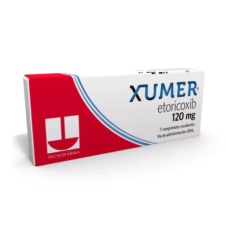 XUMER (B) ETORICOXIB 120MG 7 COMPRIMIDOS RECUBIERTOS