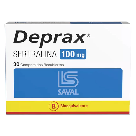 DEPRAX (B) SERTRALINA 100MG 30 COMPRIMIDOS RECUBIERTOS