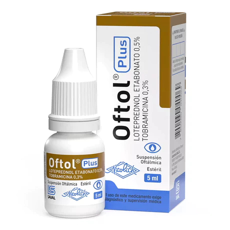 OFTOL PLUS LOTEPREDNOL / TOBRAMICINA SOLUCIÓN OFTÁLMICA 5ML