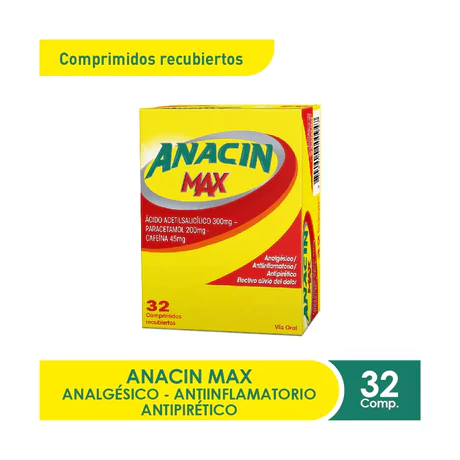 ANACIN MAX 32 COMPRIMIDOS RECUBIERTOS