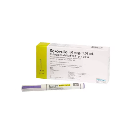 REKOVELLE FOLITROPINA DELTA 36MCG/1.08ML INYECTABLE 1 JERINGA PRELLENADA
