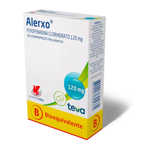 ALERXO FORTE (B) FEXOFENADINA 120MG 30 COMPRIMIDOS RECUBIERTOS