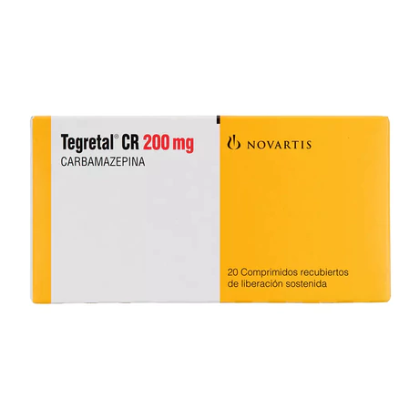TEGRETAL CR CARBAMAZEPINA 200MG 60 COMPRIMIDOS
