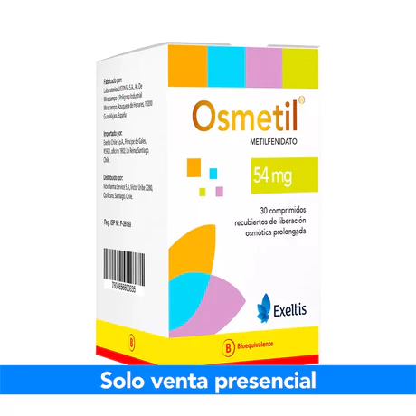 OSMETIL (B) METILFENIDATO 54MG 30 COMPRIMIDOS PROLONGADOS
