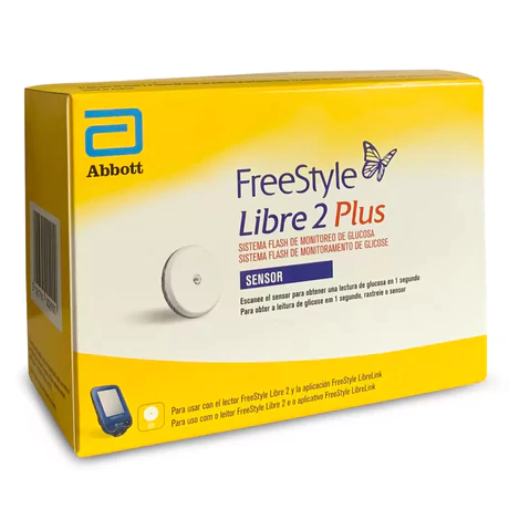 FREESTYLE LIBRE 2 PLUS SENSOR MONITOREO CONTINUO DE GLUCOSA
