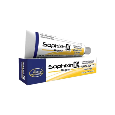 SOPHIXIN DX CIPROFLOXACINO / DEXAMETASONA UNGÜENTO OFTÁLMICO 3.5G