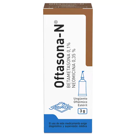 OFTASONA-N BETAMETASONA / NEOMICINA UNGÜENTO OFTÁLMICO 3G