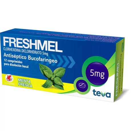 FRESHMEL MENTA CLORHEXIDINA 12 COMPRIMIDOS