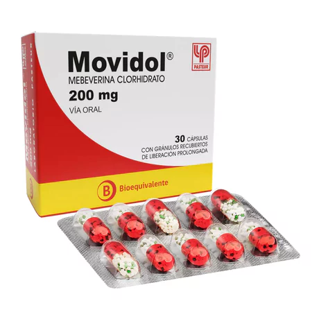 MOVIDOL MEBEVERINA 200MG 30 CÁPSULAS PROLONGADAS