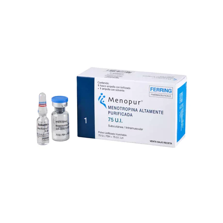 MENOPUR MENOTROPINA 75UI INYECTABLE 1 FRASCO-AMPOLLA