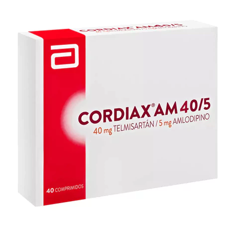 CORDIAX 40/5 TELMISARTÁN / AMLODIPINO 40 COMPRIMIDOS