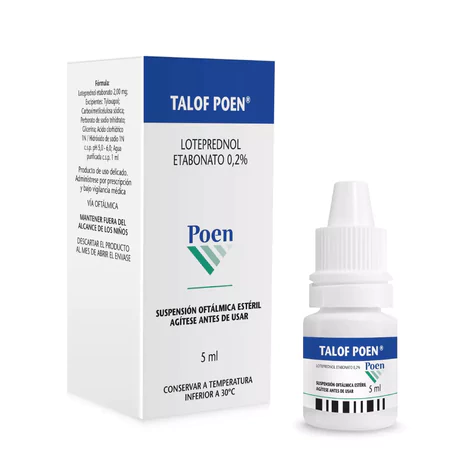 TALOF LOTEPREDNOL ETABONATO 0.2% SOLUCIÓN OFTÁLMICA 5ML