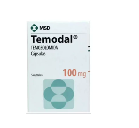 TEMODAL TEMOZOLOMIDA 100MG 5 CÁPSULAS