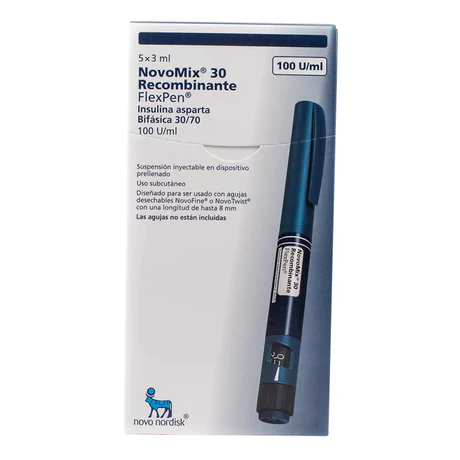 NOVOMIX 30 RECOMBINANTE 100UI/ML FLEXPEN INYECTABLE 3ML X5 F-A