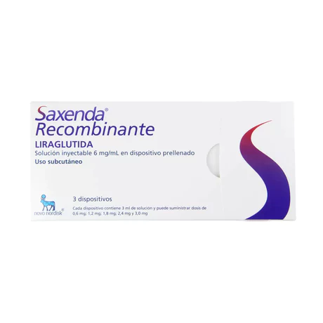SAXENDA LIRAGLUTIDA SOLUCIÓN INYECTABLE 3 DISPOSITIVOS