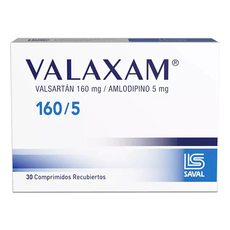 VALAXAM VALSARTAN 160/5 30 COMPRIMIDOS RECUBIERTOS