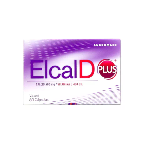 ELCAL D PLUS CALCIO/VITAMINA D3 30 CÁPSULAS