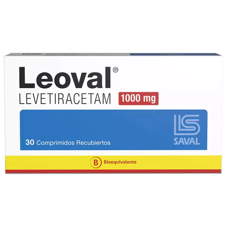 LEOVAL (B) LEVETIRACETAM 1000MG 30 COMPRIMIDOS RECUBIERTOS