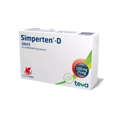 SIMPERTEN-D 100/25 HIDROCLOROTIAZIDA / LOSARTAN 30 COMPRIMIDOS RECUBIERTOS