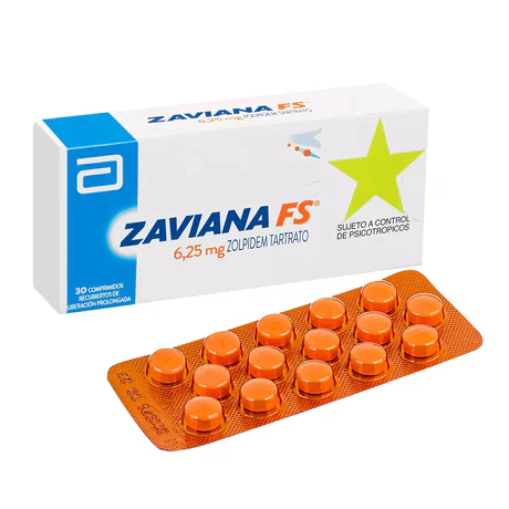 ZAVIANA FS ZOLPIDEM 6.25MG 30 COMPRIMIDOS RECUBIERTOS