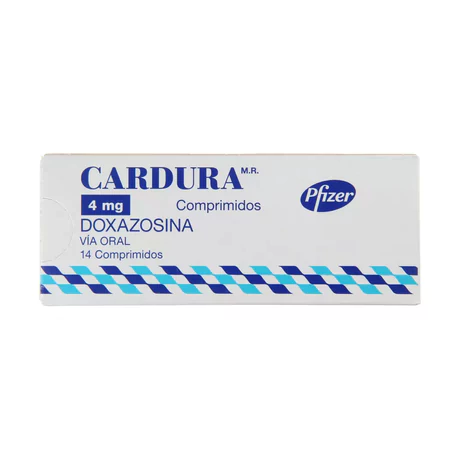 CARDURA (R) DOXAZOSINA 4MG 14 COMPRIMIDOS