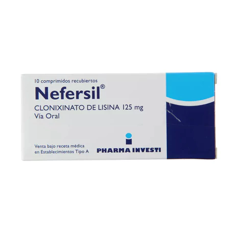 NEFERSIL CLONIXINATO DE LISINA 125MG 10 COMPRIMIDOS RECUBIERTOS