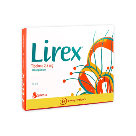 LIREX (B) TIBOLONA 2.5MG 30 COMPRIMIDOS