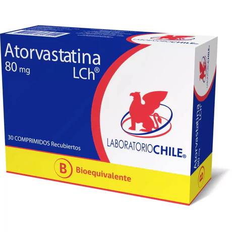 ATORVASTATINA (B) 80 MG X 30 COMPRIMIDOS RECUBIERTOS