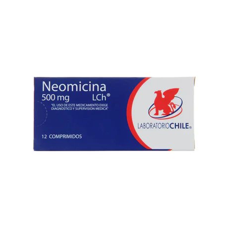 NEOMICINA 500MG 12 COMPRIMIDOS