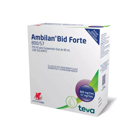 AMBILAN BID FORTE AMOXICILINA / ÁCIDO CLAVULÁNICO SUSPENSIÓN ORAL 90ML