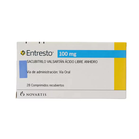 ENTRESTO SACUBITRILO / VALSARTÁN 100MG 56 COMPRIMIDOS RECUBIERTOS