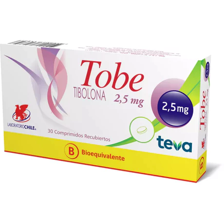 TOBE TIBOLONA 2.5MG 30 COMPRIMIDOS RECUBIERTOS