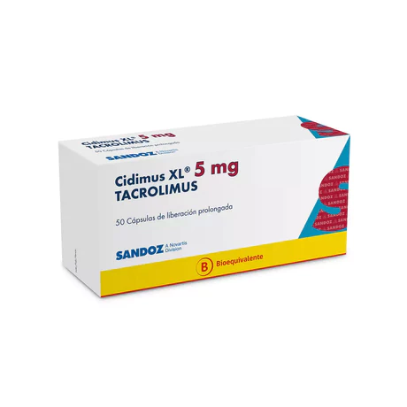 CIDIMUS XL (B) TACROLIMUS 5MG 50 CÁPSULAS PROLONGADAS