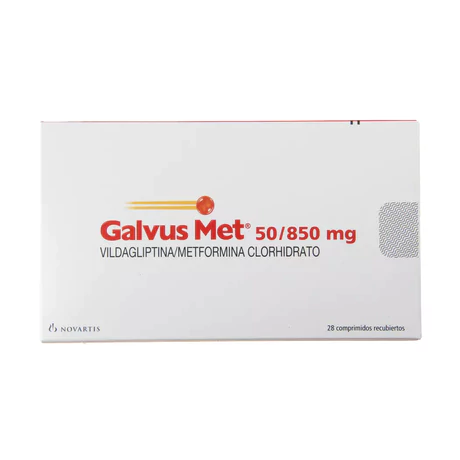 GALVUS MET 50/850 VILDAGLIPTINA / METFORMINA 28 COMPRIMIDOS RECUBIERTOS