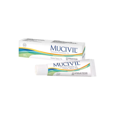 MUCIVIL TERBINAFINA 1% CREMA TÓPICA 20G