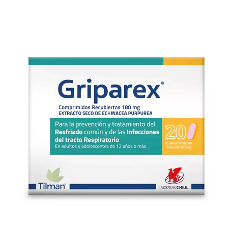 GRIPAREX ECHINACEA PURPUREA 20 COMPRIMIDOS RECUBIERTOS