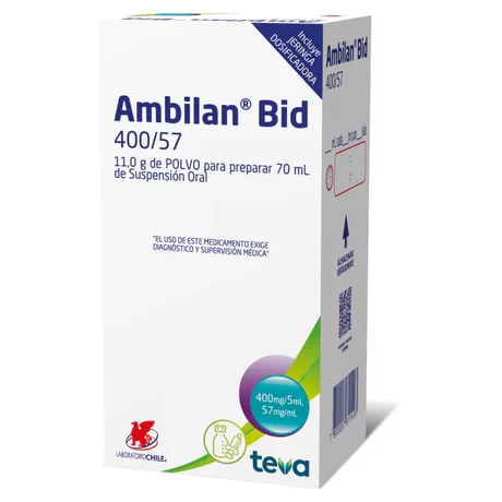 AMBILAN BID FORTE AMOXICILINA / ÁCIDO CLAVULÁNICO SUSPENSIÓN ORAL 70ML