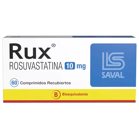 RUX (B) ROSUVASTATINA 10MG 60 COMPRIMIDOS RECUBIERTOS