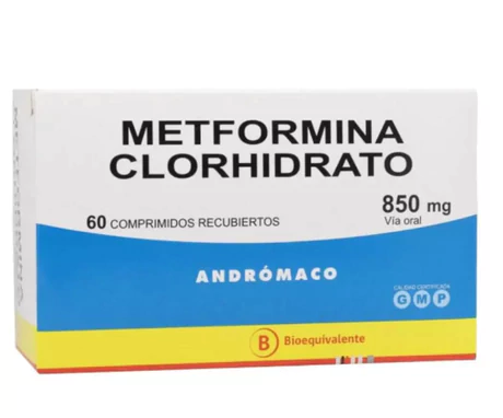 METFORMINA CLORHIDRATO (B) 850MG 60 COMPRIMIDOS RECUBIERTOS