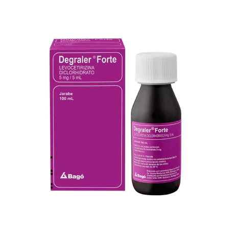 DEGRALER FORTE (B) LEVOCETIRIZINA 5MG/5ML JARABE 100ML