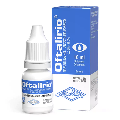 OFTALIRIO ANTAZOLINA / NAFAZOLINA SOLUCIÓN OFTÁLMICA 10ML
