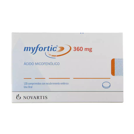 MYFORTIC ÍCIDO MICOFENÓLICO 360MG 120 COMPRIMIDOS RECUBIERTOS