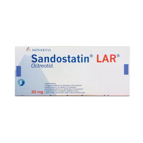 SANDOSTATIN LAR OCTREOTIDA 30MG INYECTABLE 1 VIAL
